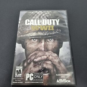 Call of Duty WWII 2 PC Game Case Original Artwork NO DISC Sledgehammer Games